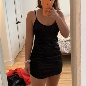 black velvet dress
